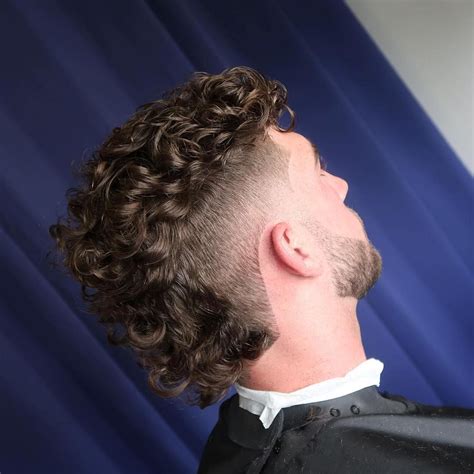 mullet hair curly